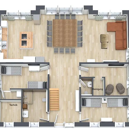 Appartamento Traumvilla Am Mueritz Nationalpark, 17 Gaeste, Sauna *